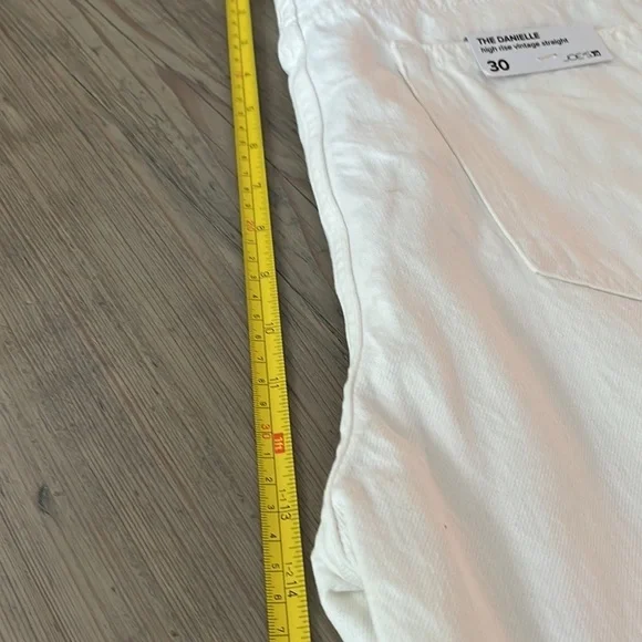 NWT Joe's Jeans x WEWOREWHAT Vintage High Rise Straight Danielle in Bone Sz 30 - Picture 9 of 10